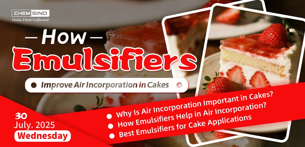 How Emulsifiers Improve Air Incorporation in Cakes